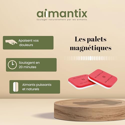 Aimantix Palets magnétiques douleurs 3800 gauss lot de 2