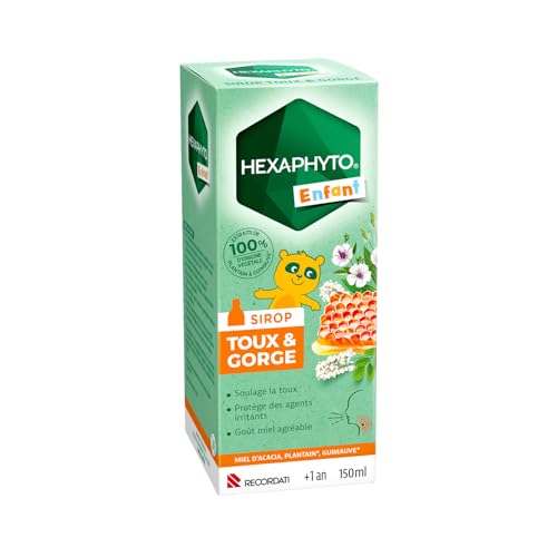 Hexaphyto Sirop Hexaphyto sirop toux gorge miel 150 ml enfant