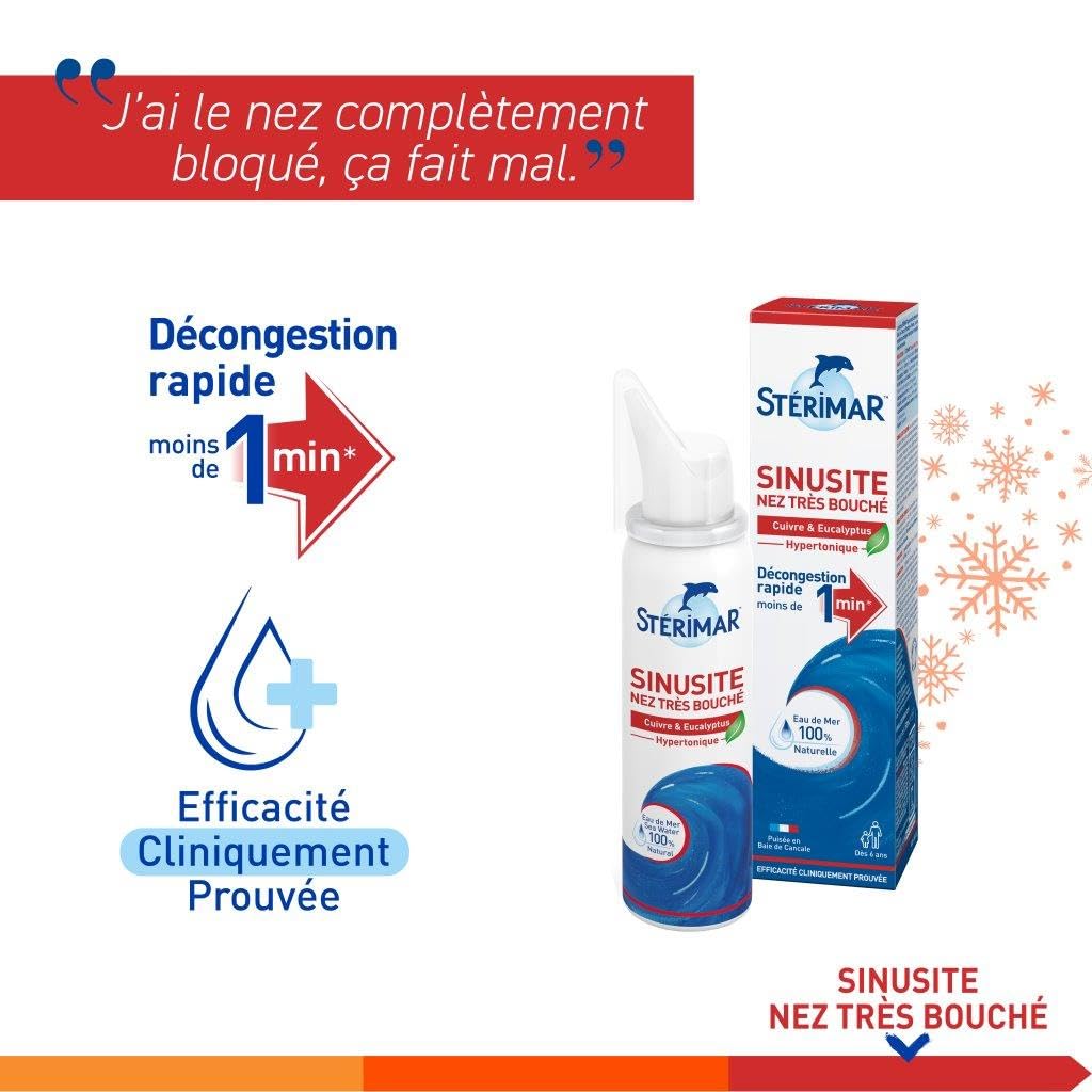 Stérimar Rhume spray nasal hypertonique 50 ml eucalyptus