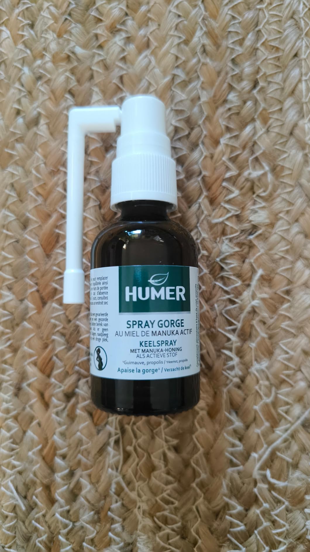 Humer Maux de Gorge spray gorge manuka 20 ml 98% naturel