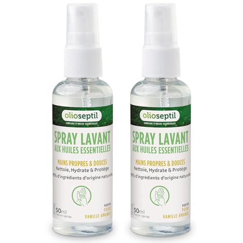 Olioseptil spray lavant mains poire-vanille lot de 2x50 ml