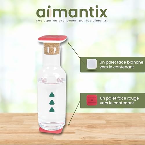 Aimantix Palets magnétiques eau magnétisée 3800 gauss lot de 2