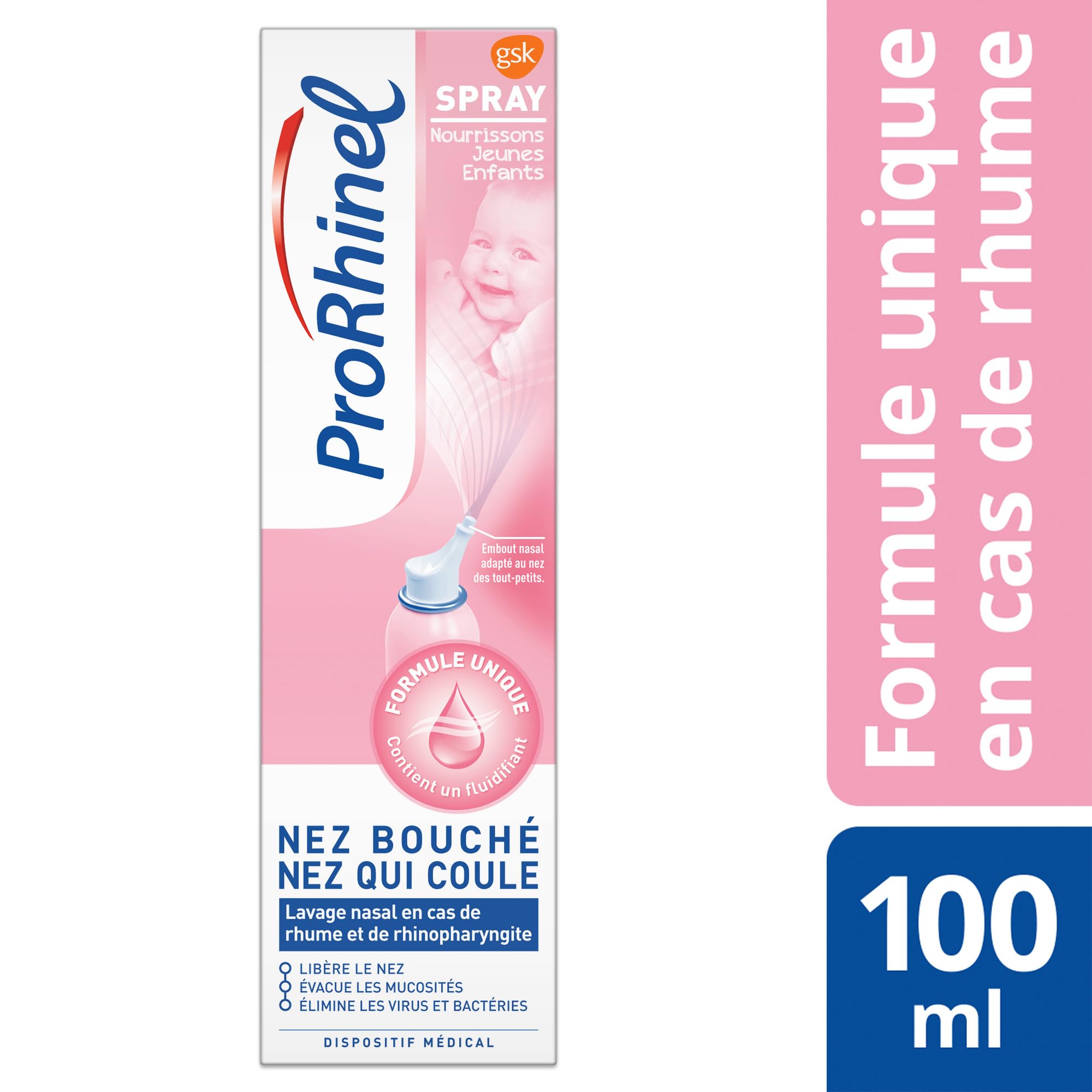 Prorhinel Gamme bébé spray nasal nourrisson 100 ml rhume