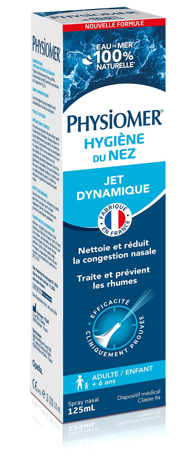 Physiomer Jet Dynamique spray nasal eau de mer 125 ml