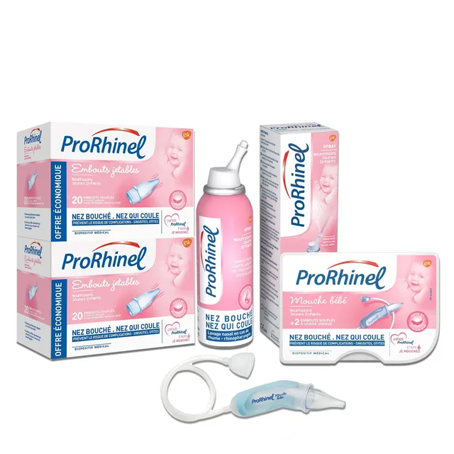 Prorhinel Gamme bébé Kit rhume mouche-bébé + spray 100 ml