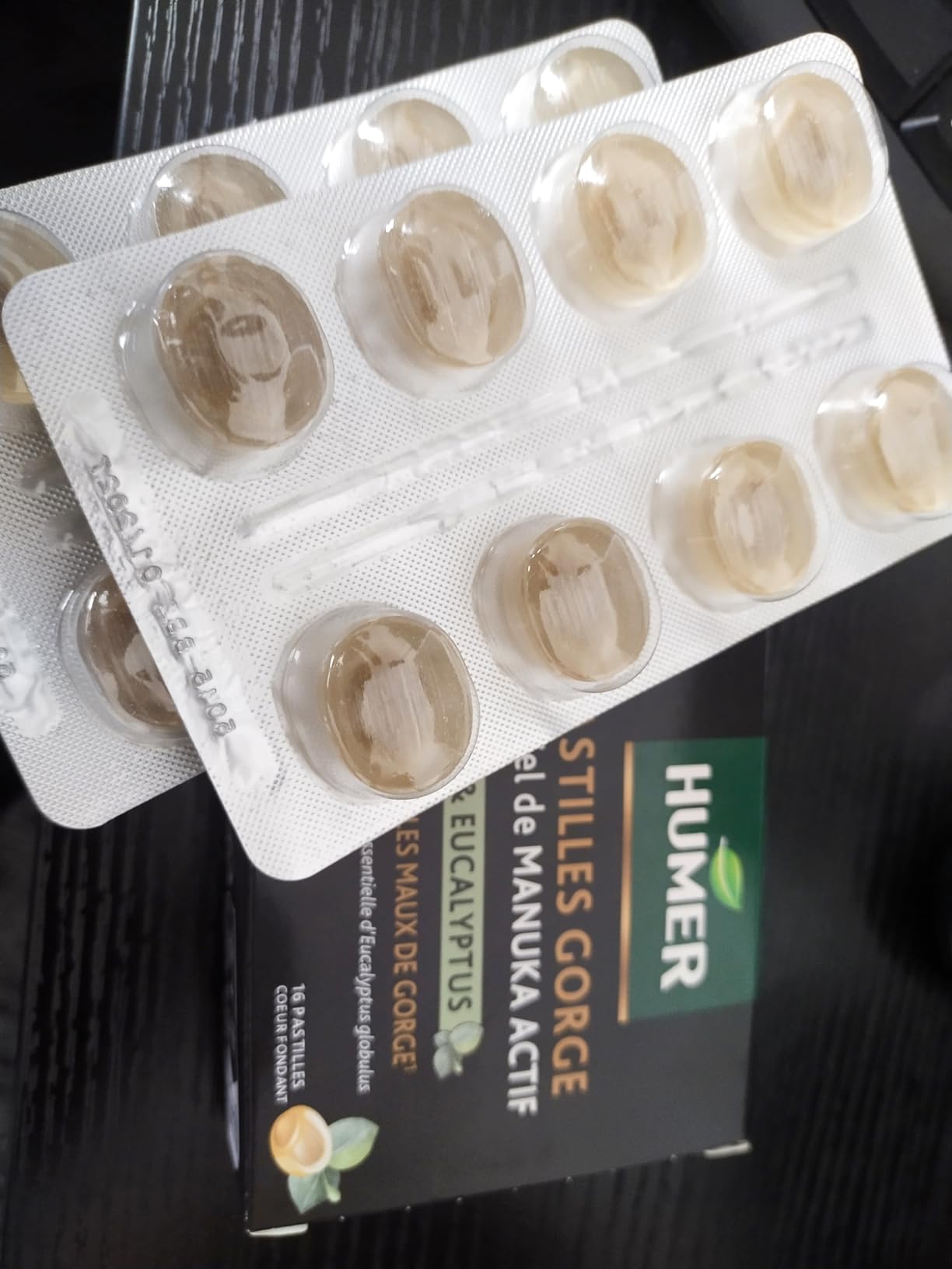 Humer Maux de Gorge pastilles miel manuka 15+ x16