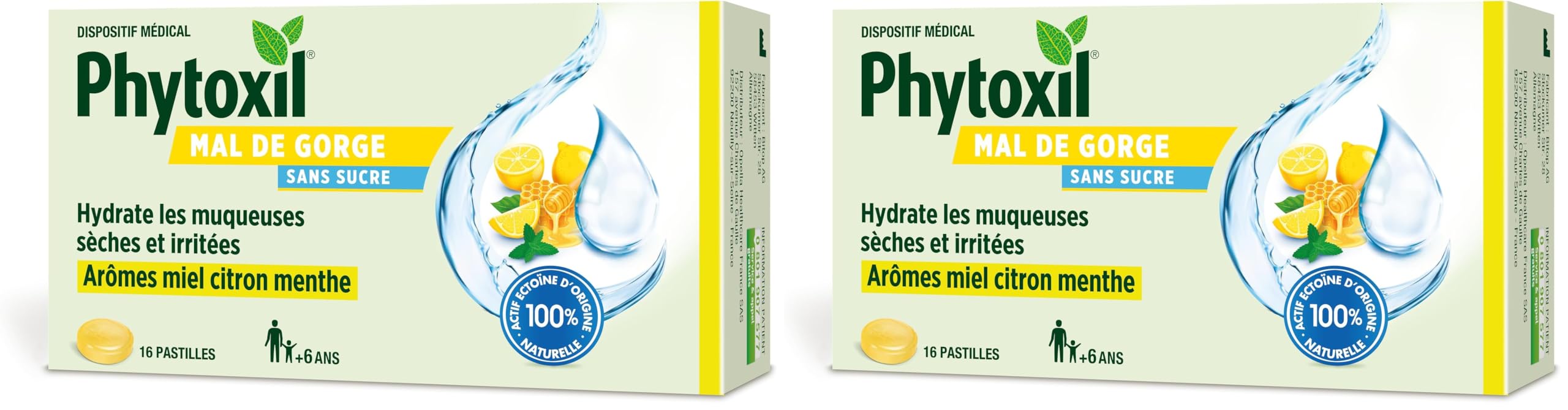 Phytoxil Gamme Gorge pastilles 16 citron miel menthe