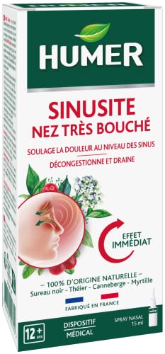 Humer Nez Sinusite spray nez très bouché 15 ml effet immédiat