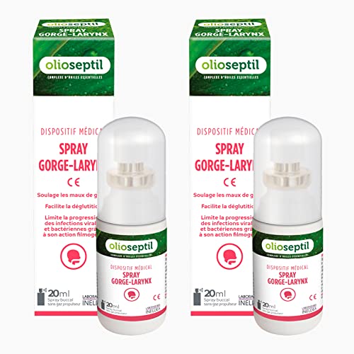 Olioseptil Confort respiratoire spray gorge 2x20 ml lot de 2 miel