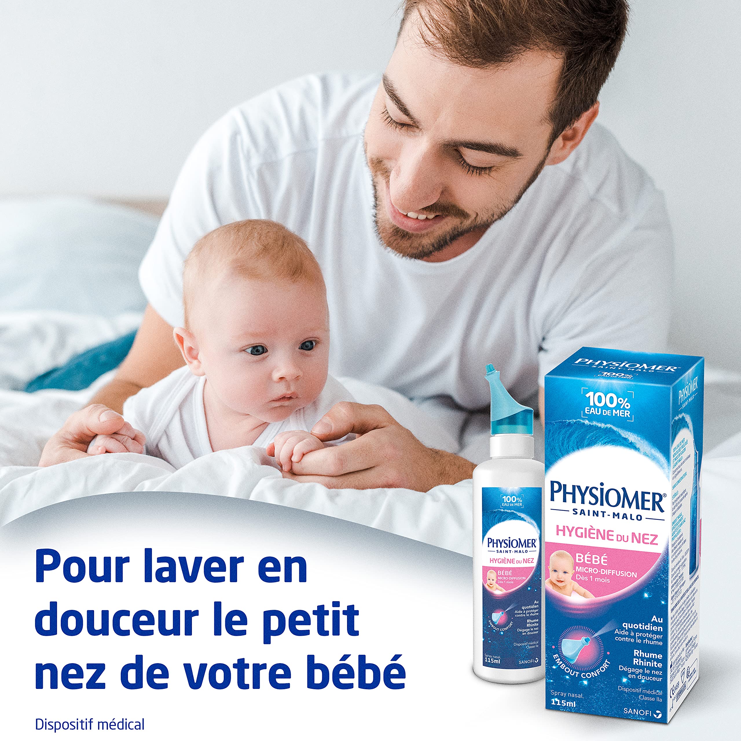 Physiomer Bébé Micro-diffusion spray eau de mer 115 ml