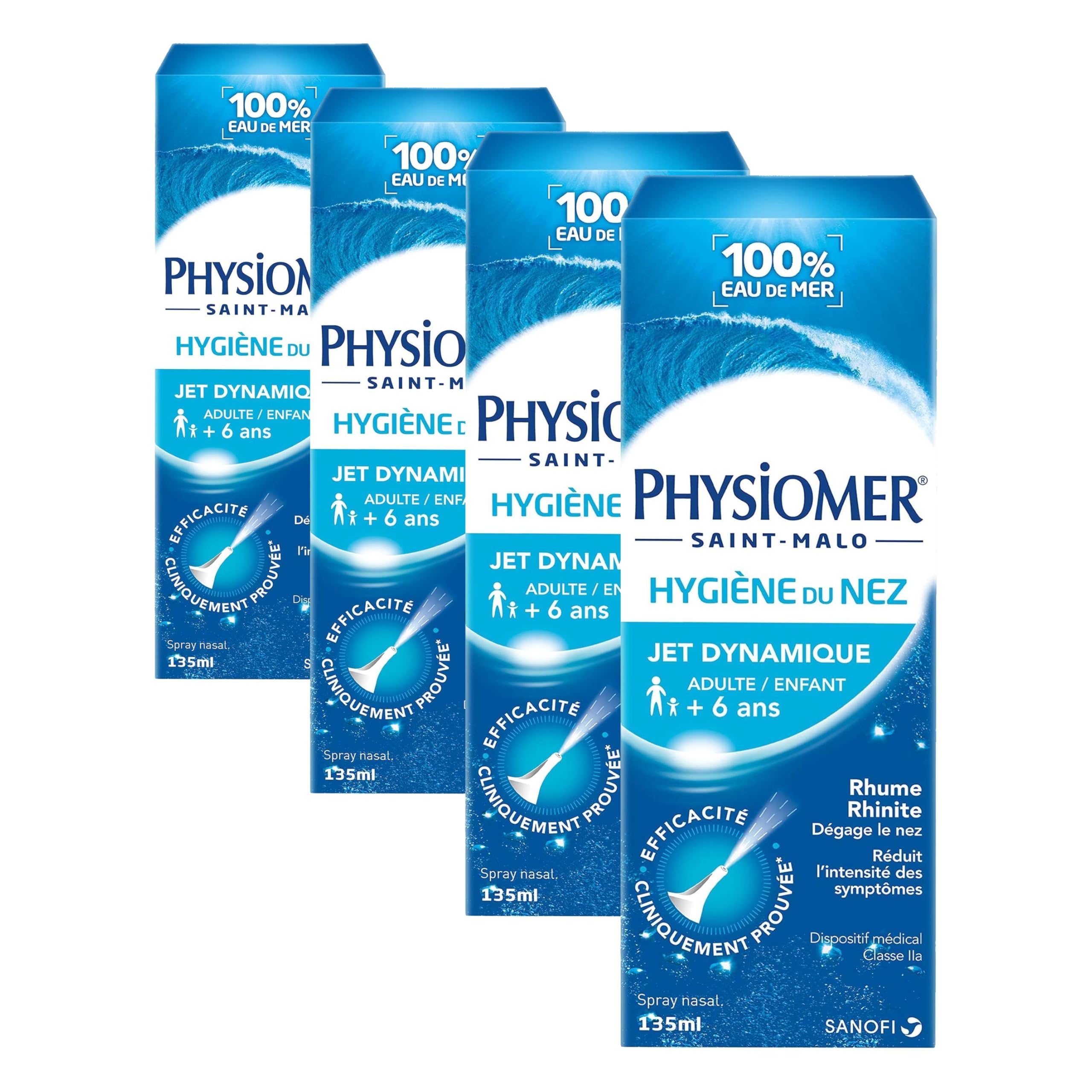 Physiomer Jet Dynamique spray nasal eau de mer 135 ml