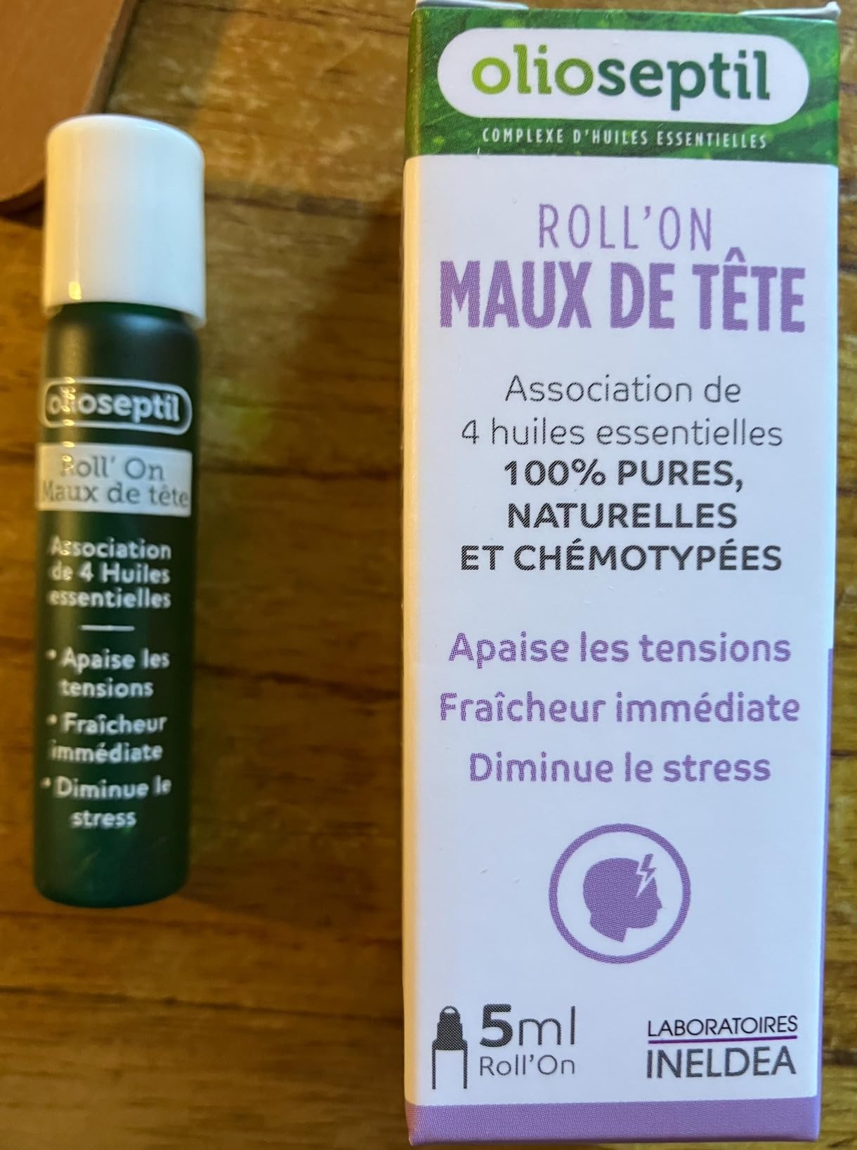 Olioseptil Sommeil et relaxation roll on maux de tête lot de 3