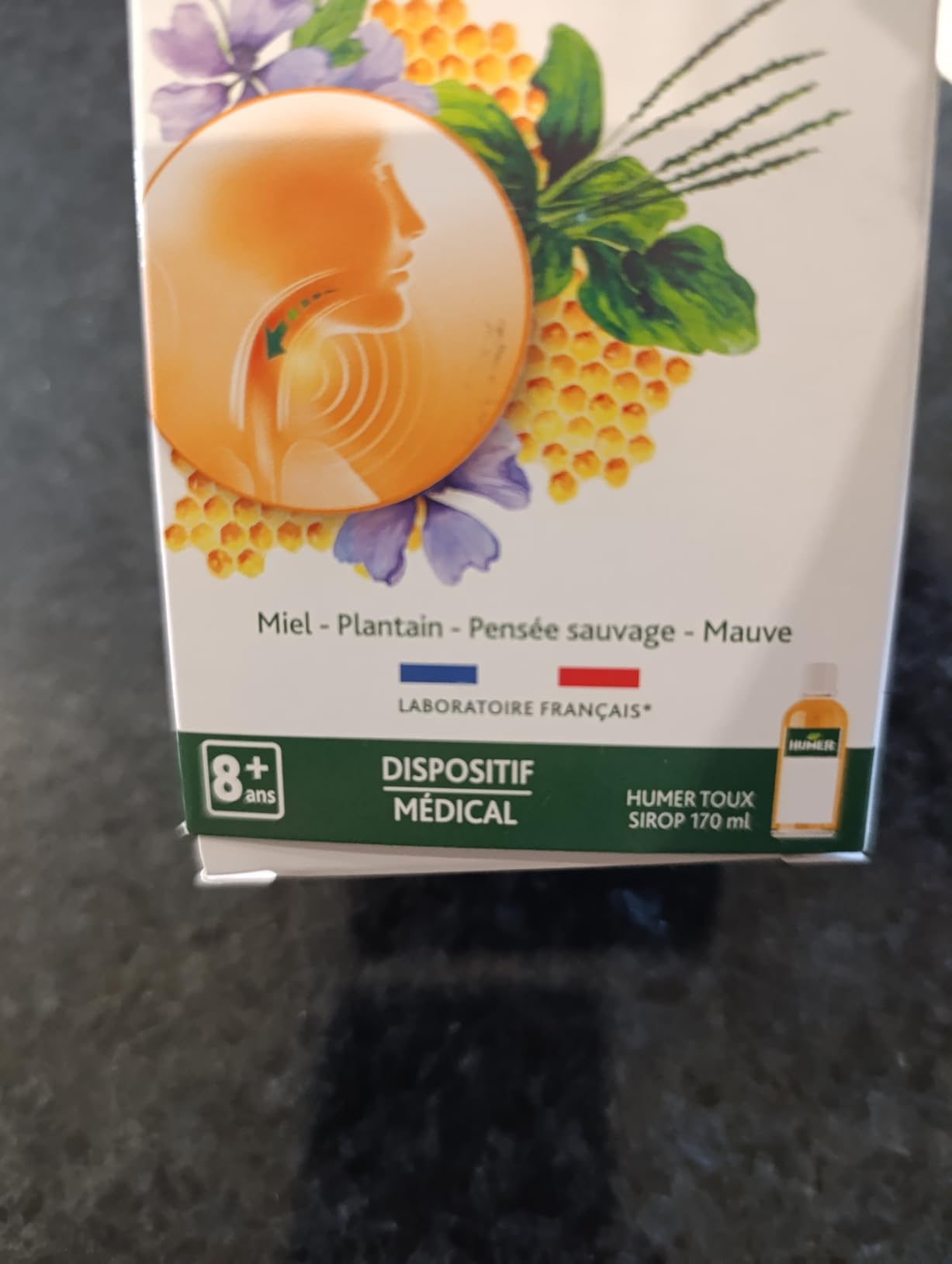 Humer Toux sirop toux sèche grasse miel 170 ml dès 8 ans