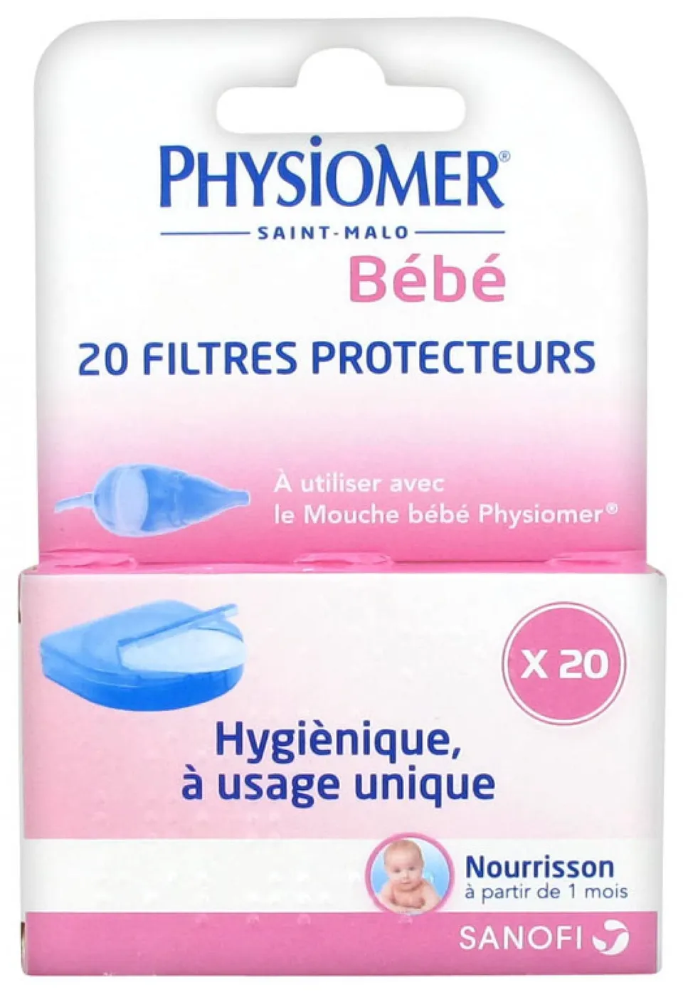 Physiomer Mouche Bébé filtres protecteurs jetables x20