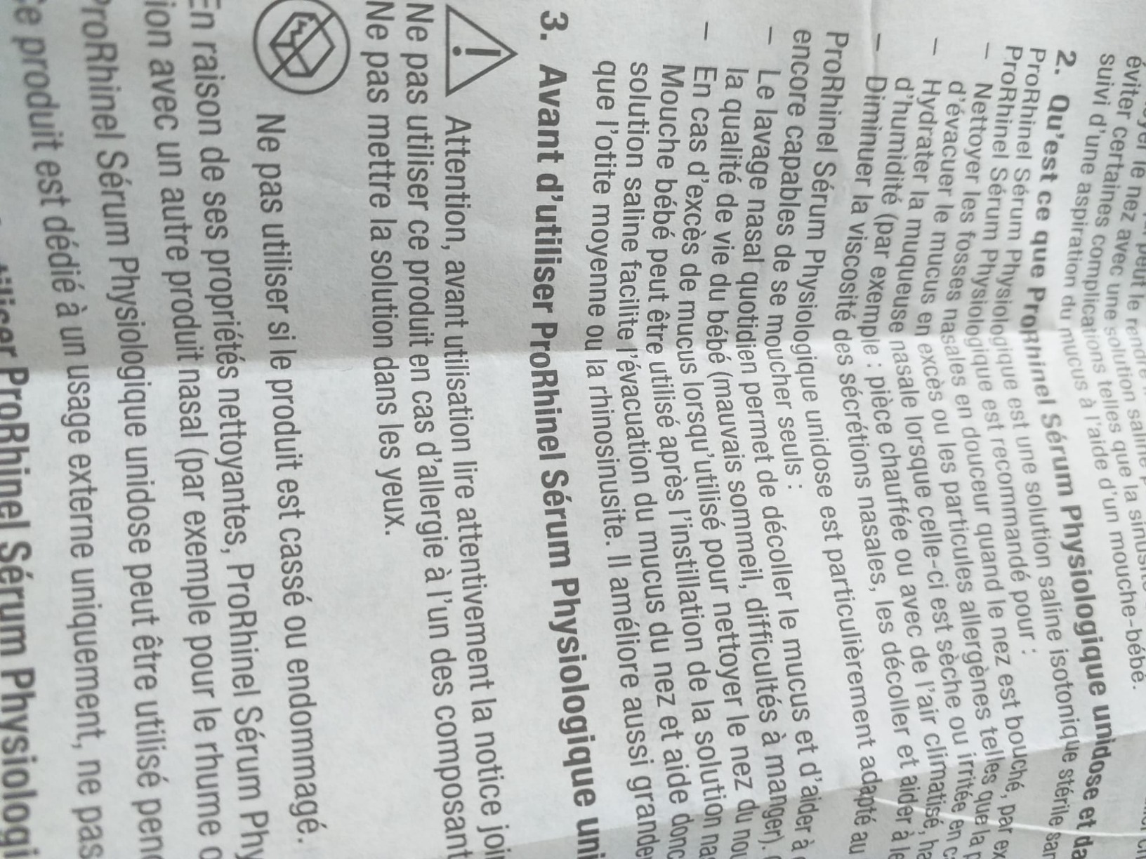 Prorhinel Gamme bébé sérum physiologique 6x30 unidoses