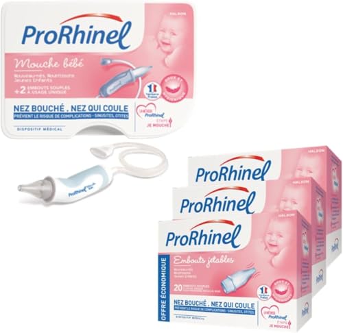 Prorhinel Gamme bébé mouche-bébé manuel + 60 embouts