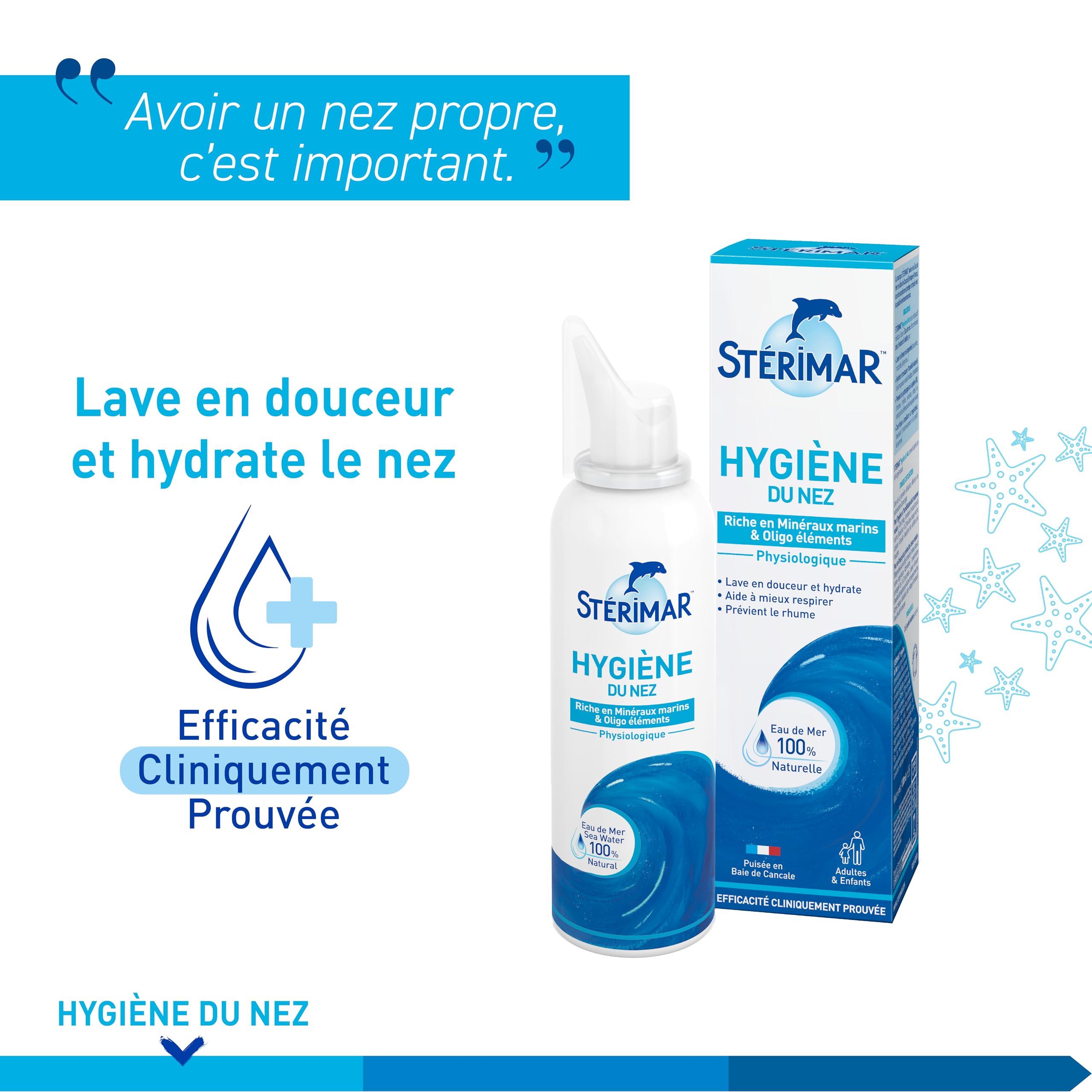 Stérimar Hygiène au quotidien spray nasal eau de mer 100ml