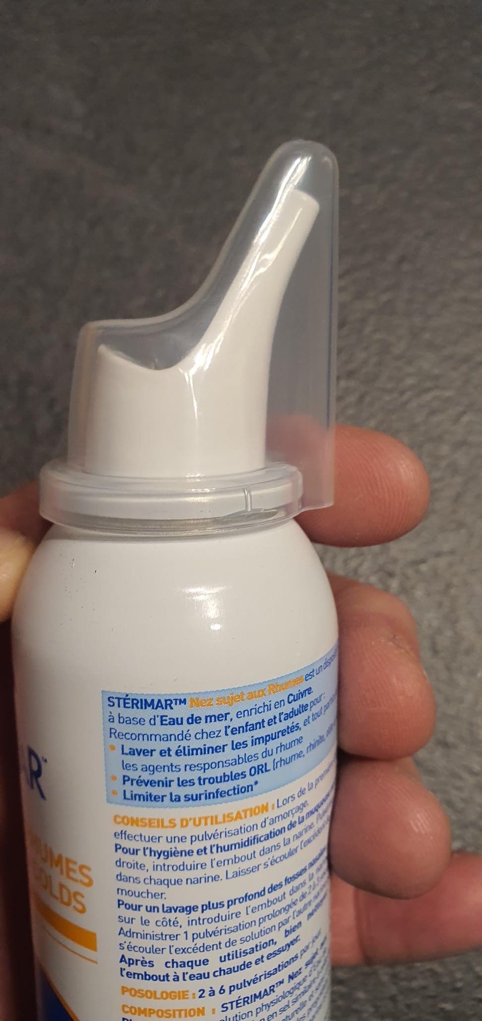Stérimar Rhume Spray Nasal 100 ml Eau de Mer Cuivre