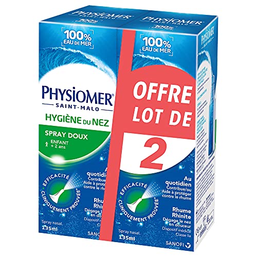Physiomer Spray Doux spray nasal eau de mer 135 ml lot de 2 isotonique