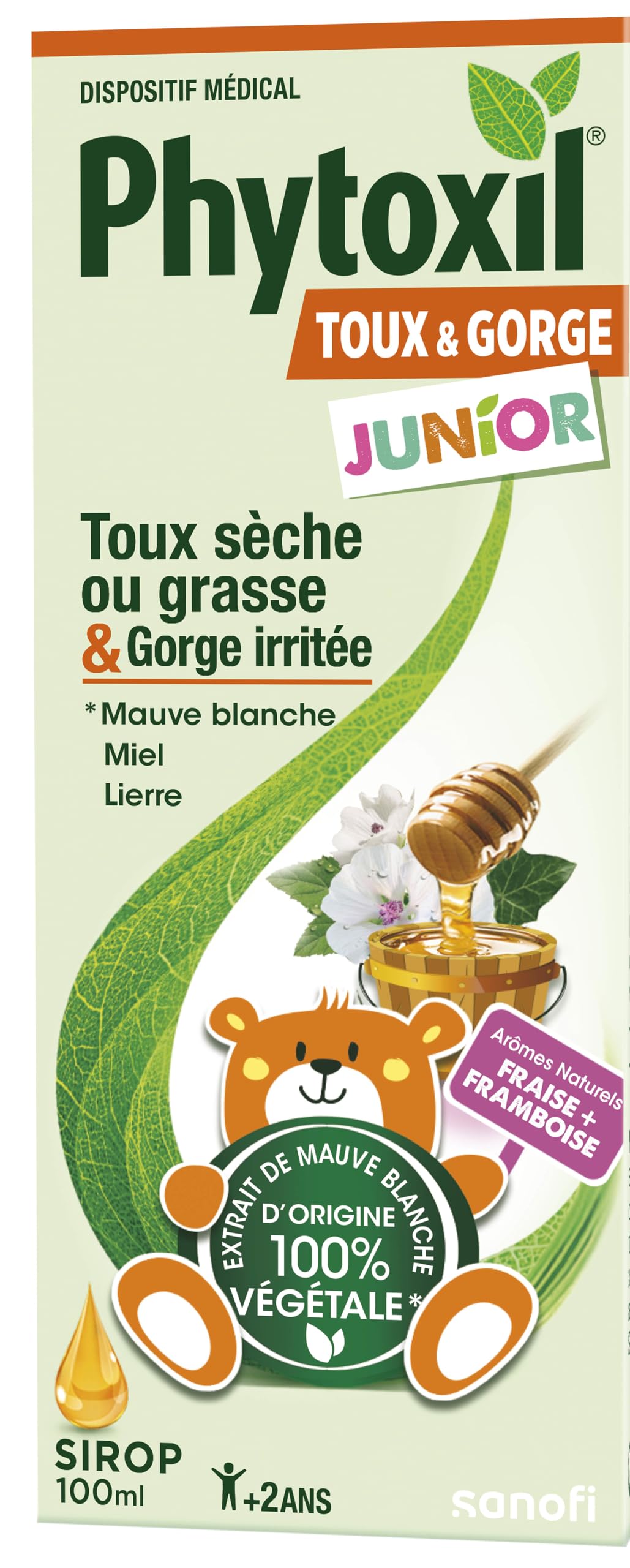Phytoxil Junior sirop toux sèche et grasse 100 ml fraise
