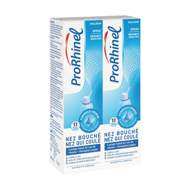 Prorhinel Enfants-Adultes spray nasal 2x100 ml fluidifiant