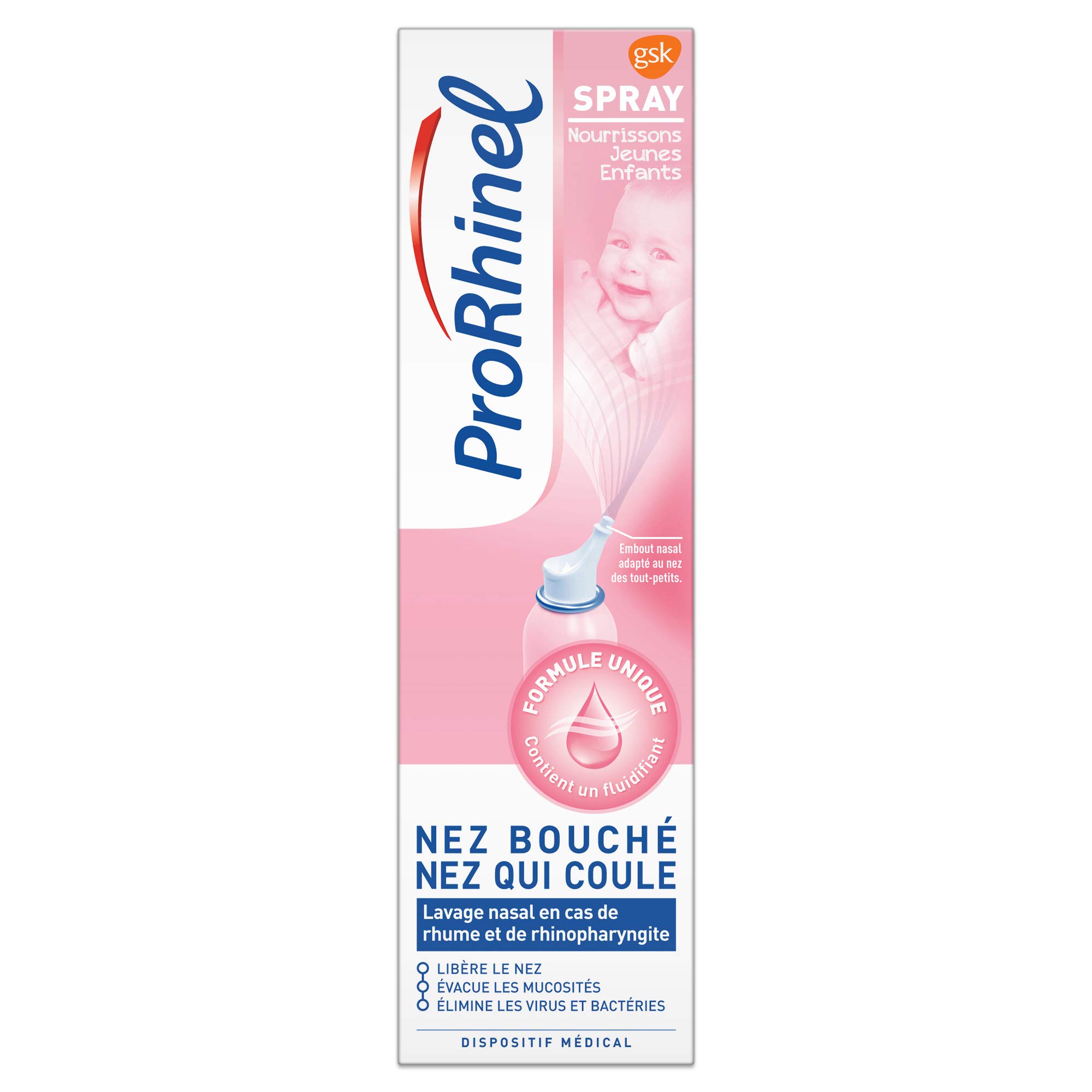Prorhinel Gamme bébé spray nasal nourrisson 100 ml rhume