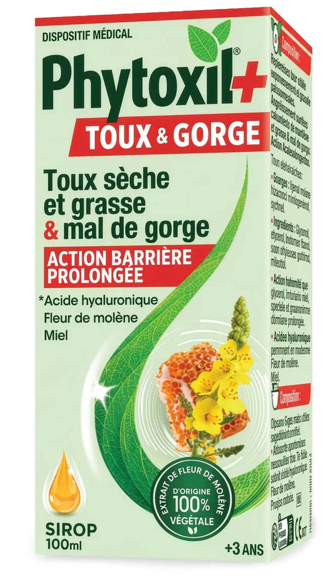 Phytoxil+ Toux et Gorge sirop barrière 100 ml