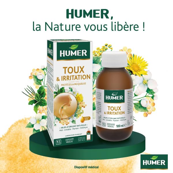 Humer Humer Toux sirop toux gorge miel plantain 100ml