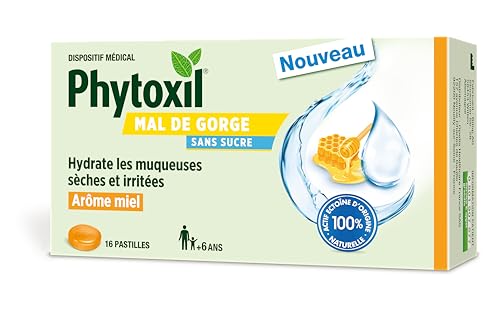 Phytoxil Gamme Gorge Pastilles Mal de Gorge Sans Sucre Miel