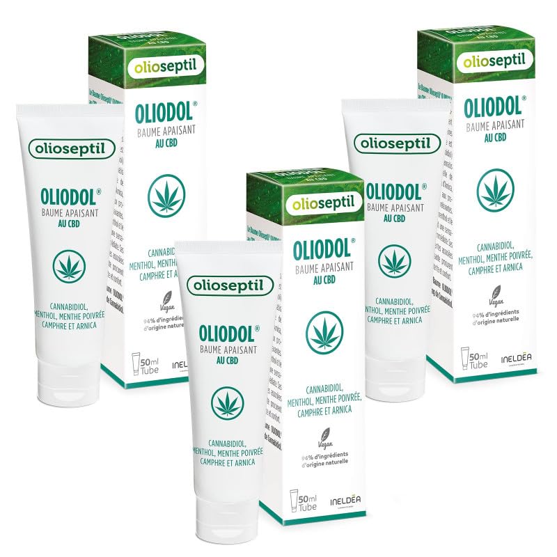 Olioseptil Oliodol Baume CBD Menthol 3x50 ml Muscles