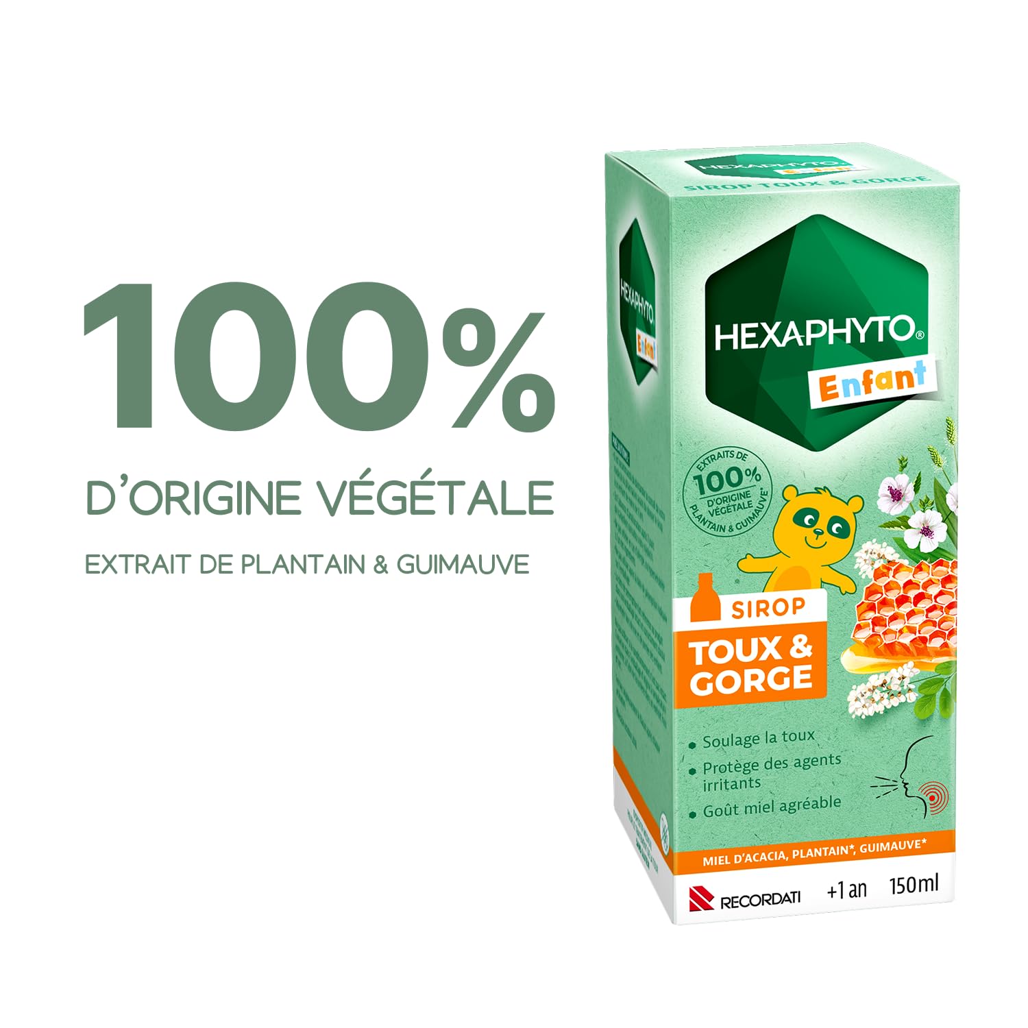 Hexaphyto Sirop Hexaphyto sirop toux gorge miel 150 ml enfant