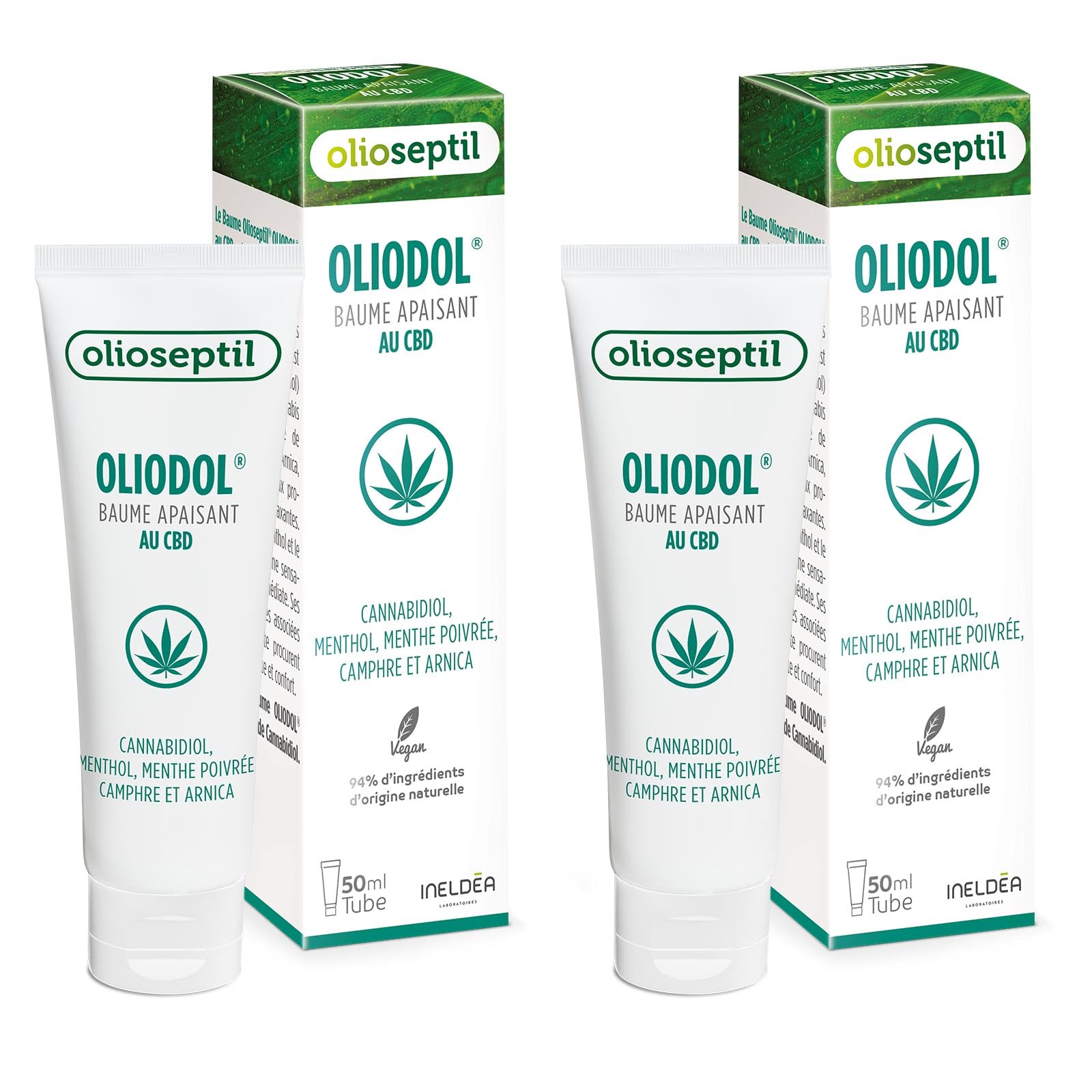 Olioseptil Oliodol Baume CBD Menthol 3x50 ml Muscles