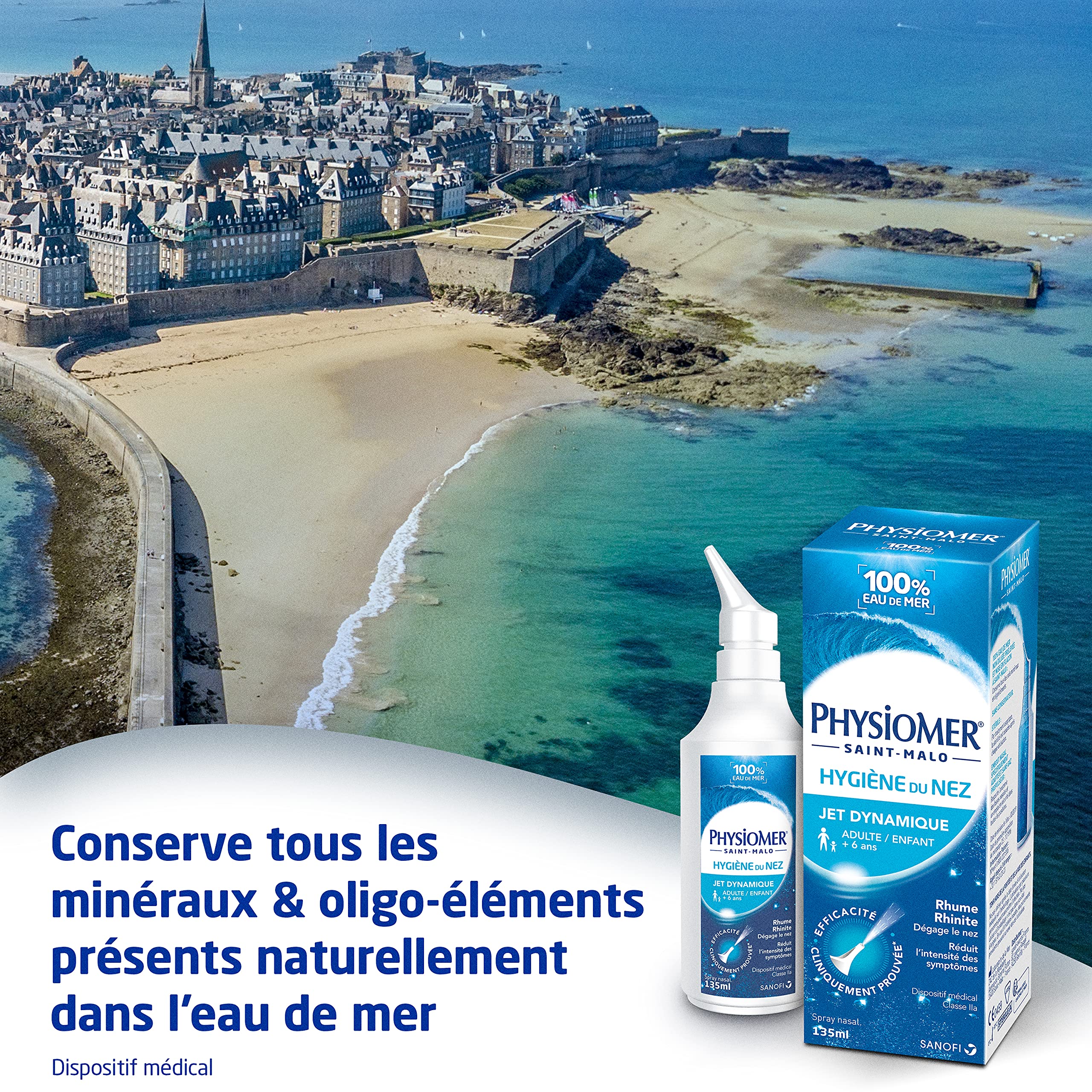 Physiomer Jet Dynamique spray nasal eau de mer 135 ml