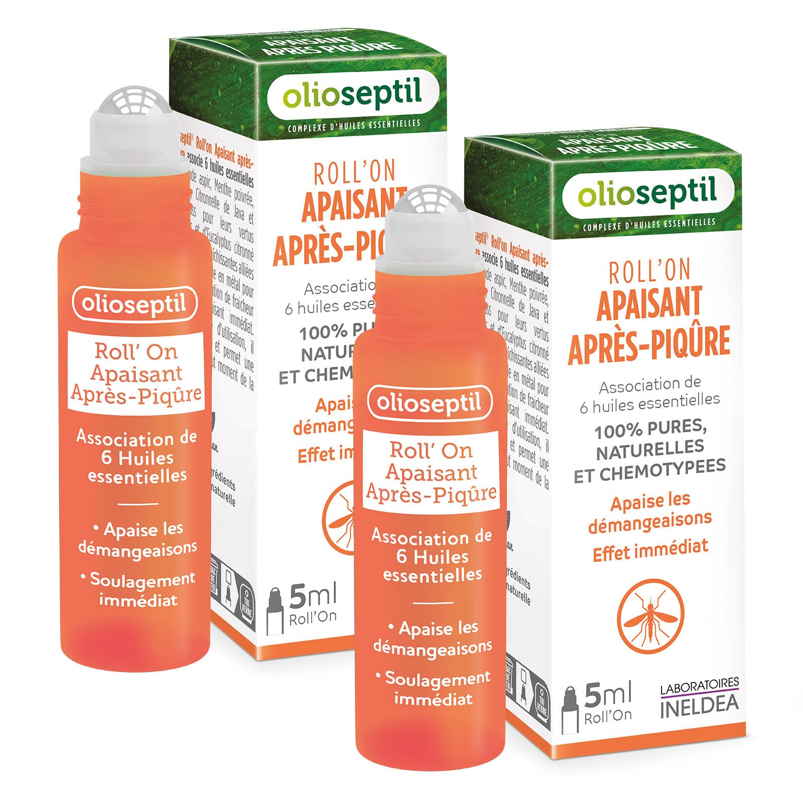 Olioseptil Roll-On Après-Piqûre Démangeaisons 3x5 ml
