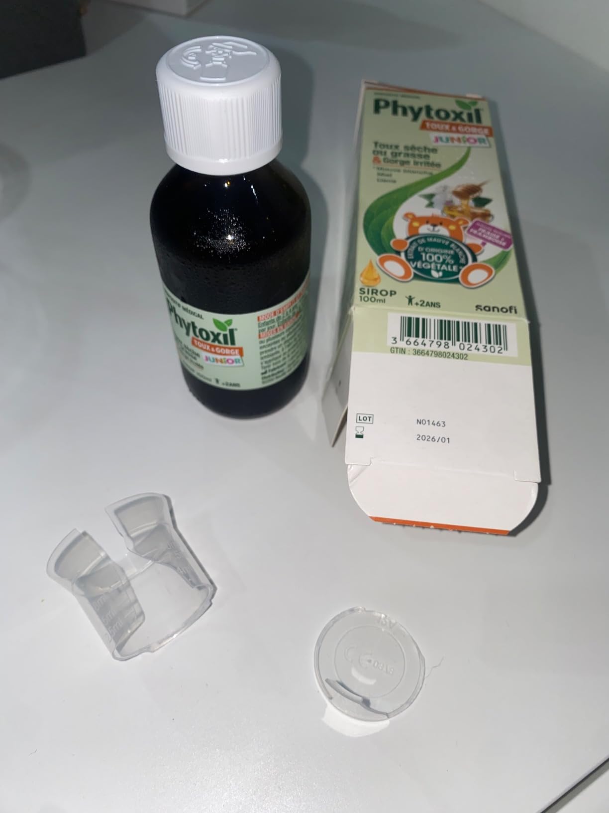 Phytoxil Junior sirop toux sèche et grasse 100 ml fraise