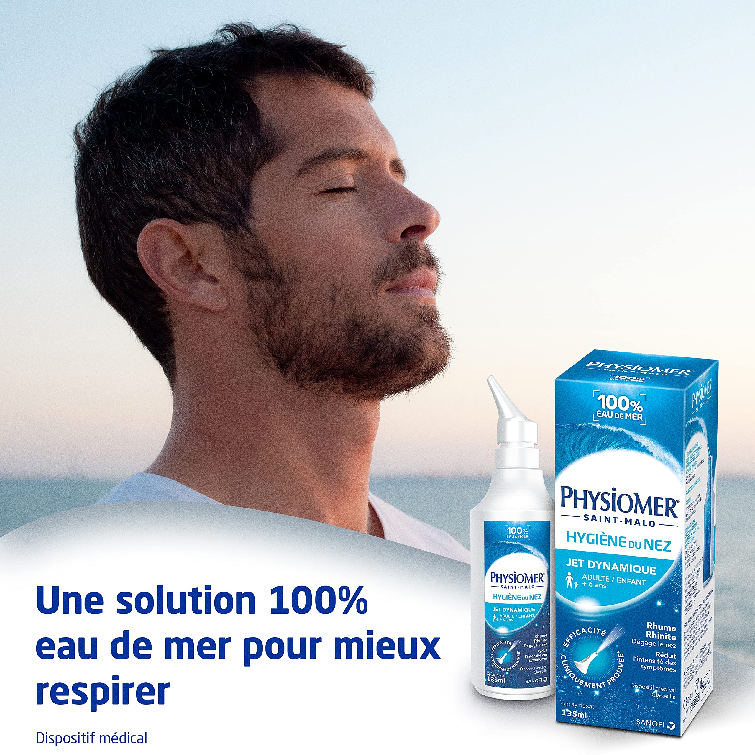 Physiomer Jet Dynamique spray nasal eau de mer 135 ml