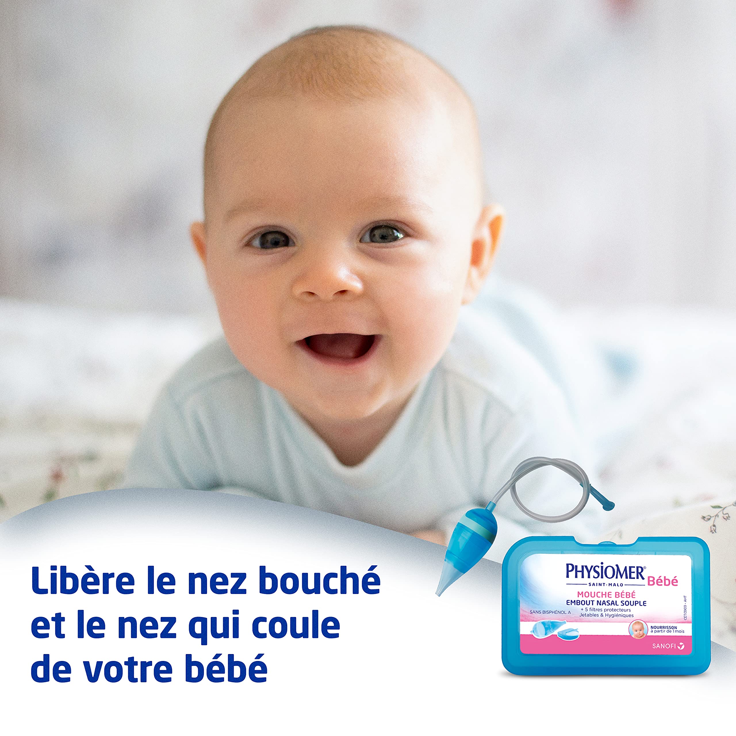 Physiomer Mouche Bébé aspirateur nasal nourrisson + 5 filtres