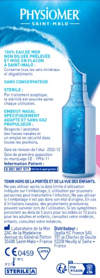 Physiomer Bébé Micro-diffusion spray eau de mer 115 ml