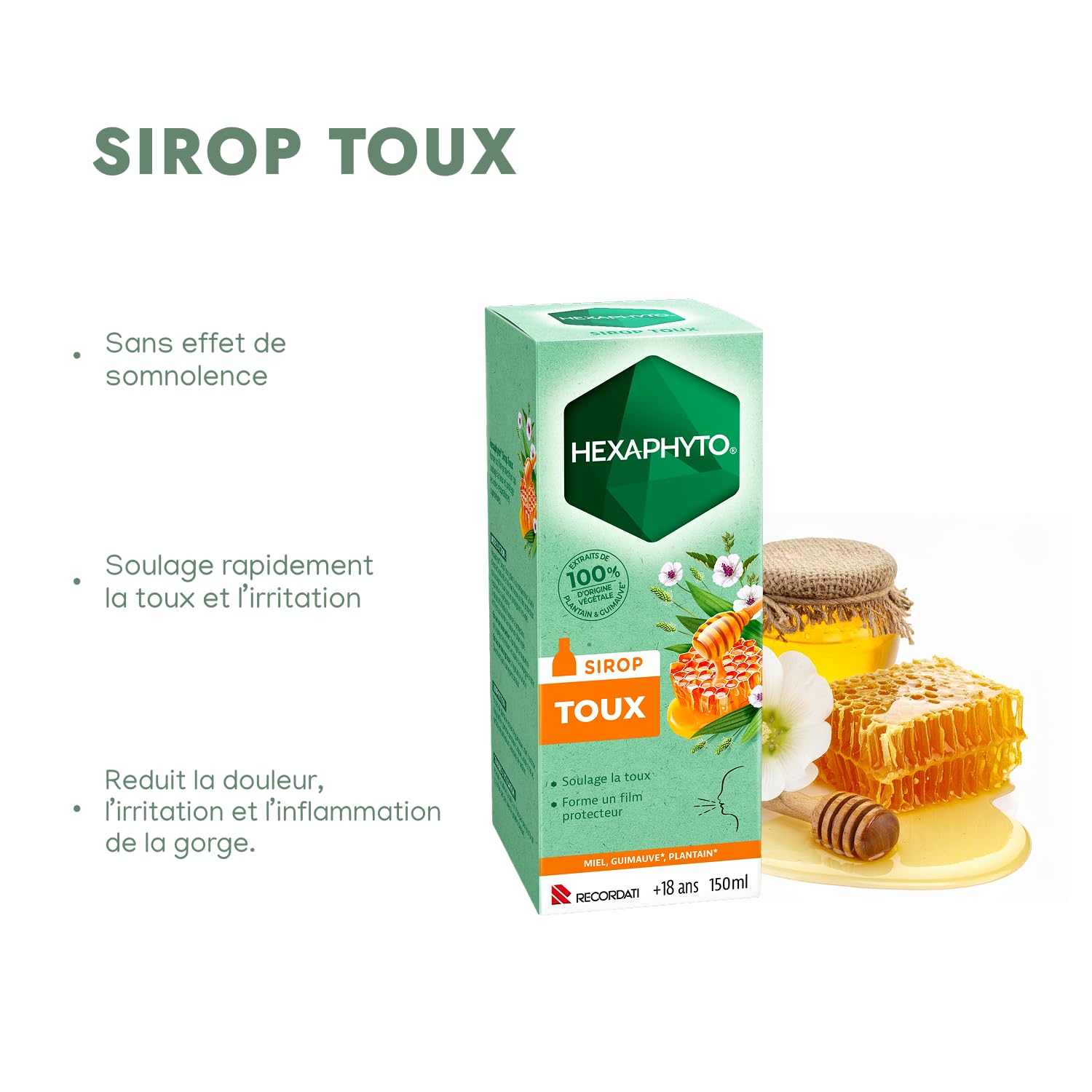 Hexaphyto Sirop Hexaphyto sirop toux 150 ml guimauve plantain