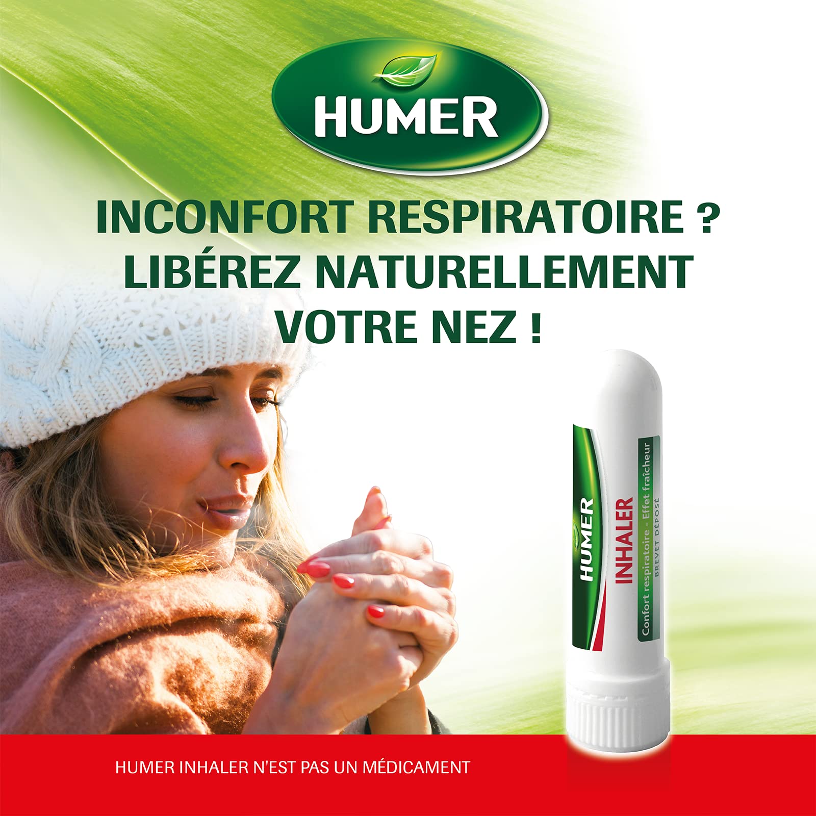 Humer Nez inhaler eucalyptus confort respiratoire dès 6 ans