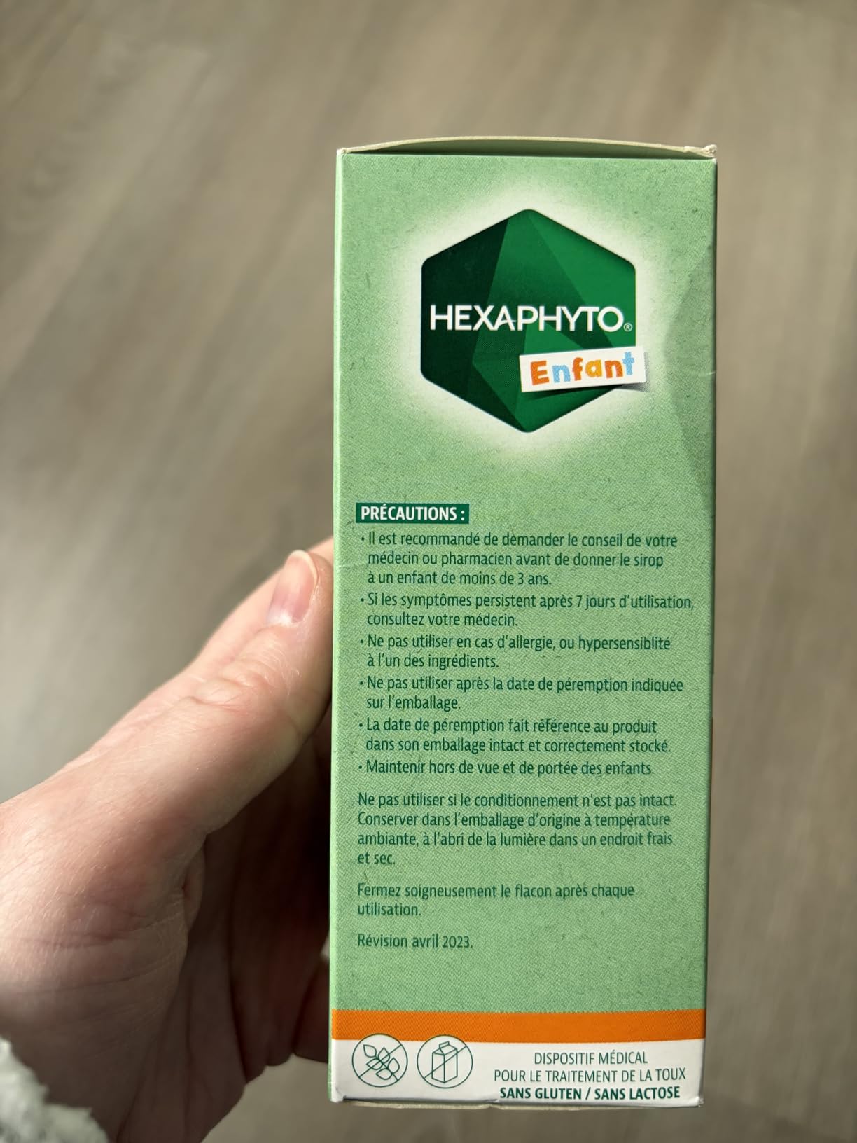 Hexaphyto Sirop Hexaphyto sirop toux gorge miel 150 ml enfant