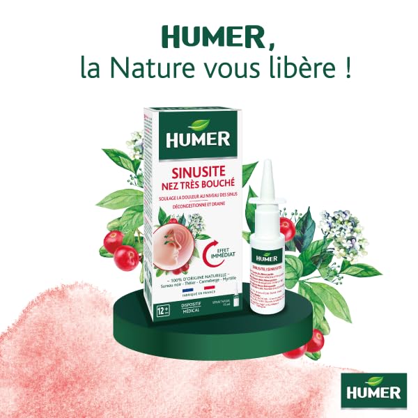 Humer Nez Sinusite spray nez très bouché 15 ml effet immédiat