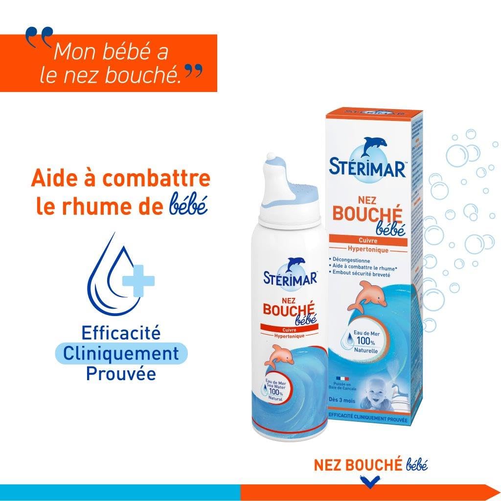 Stérimar Bébé Nez Bouché spray nasal 100 ml cuivre