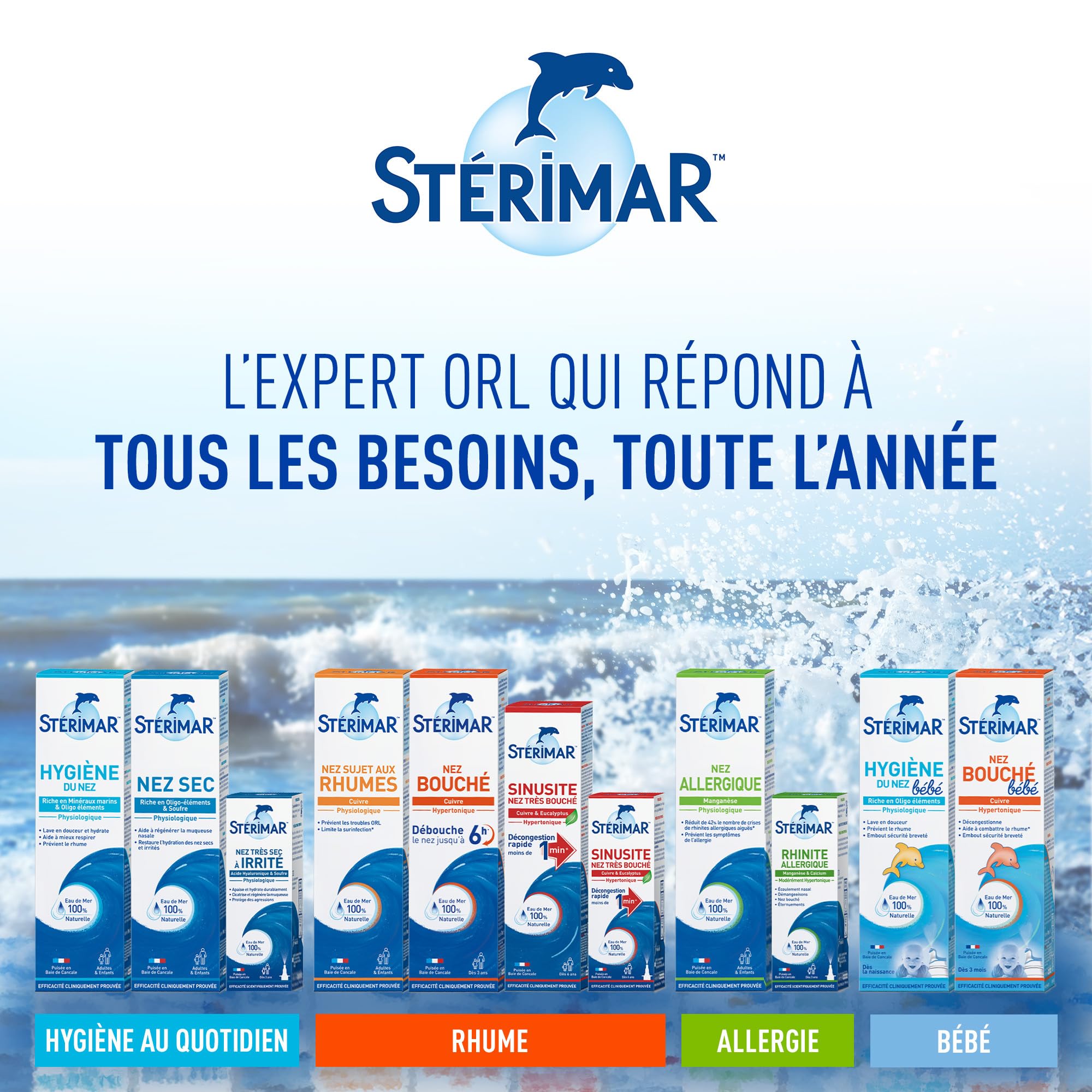 Stérimar Hygiène au quotidien spray nasal eau de mer 100ml