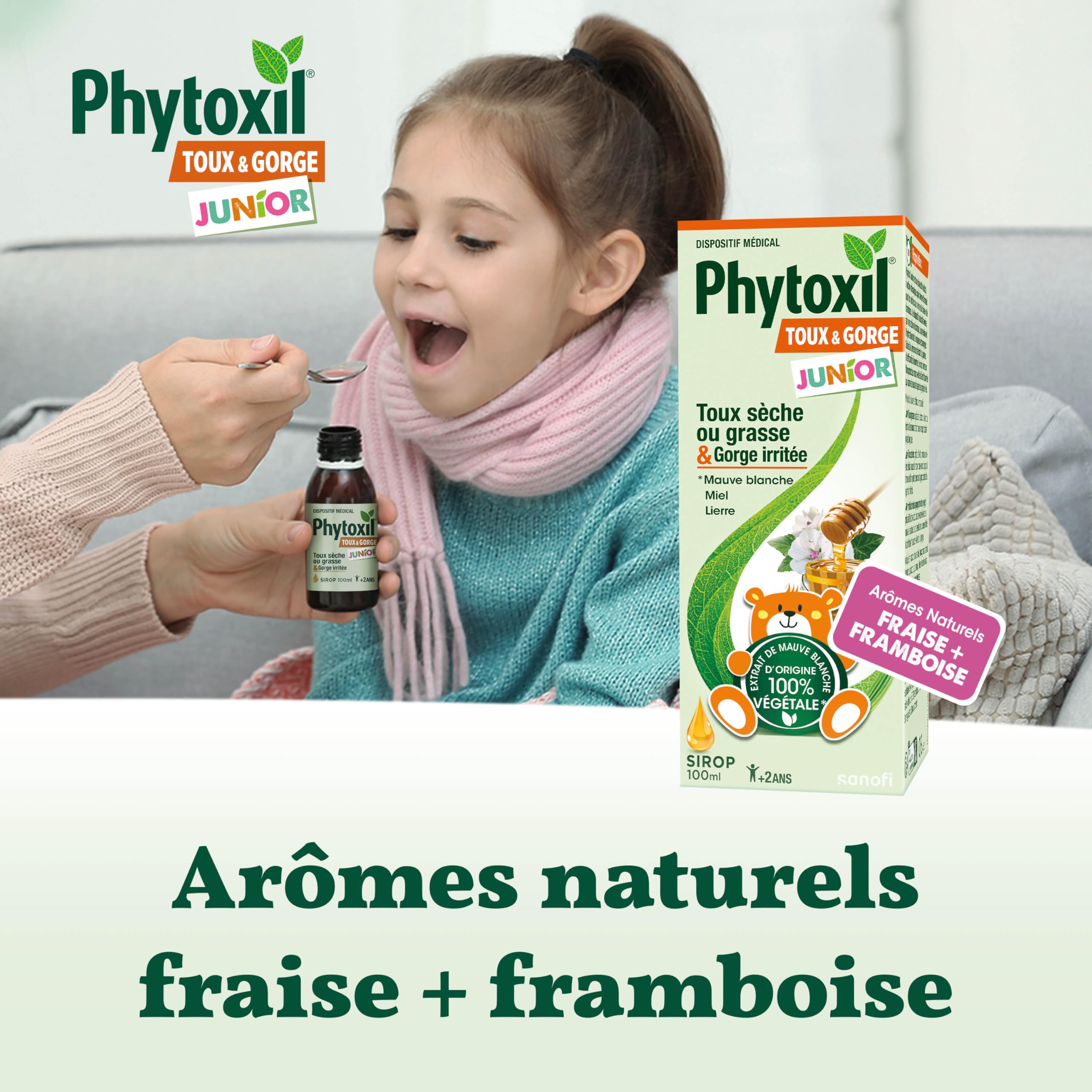 Phytoxil Junior sirop toux sèche et grasse 100 ml fraise