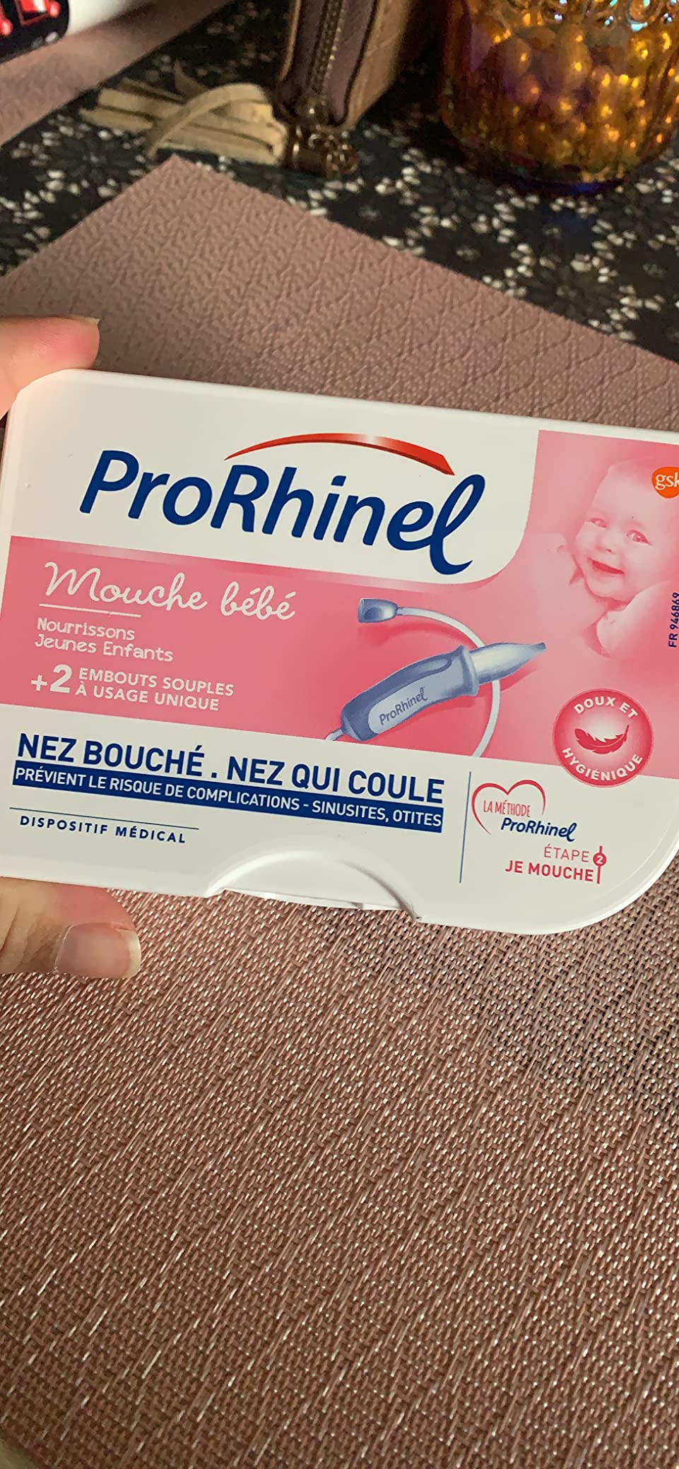 Prorhinel Gamme bébé Mouche-bébé manuel + 2 embouts rhume