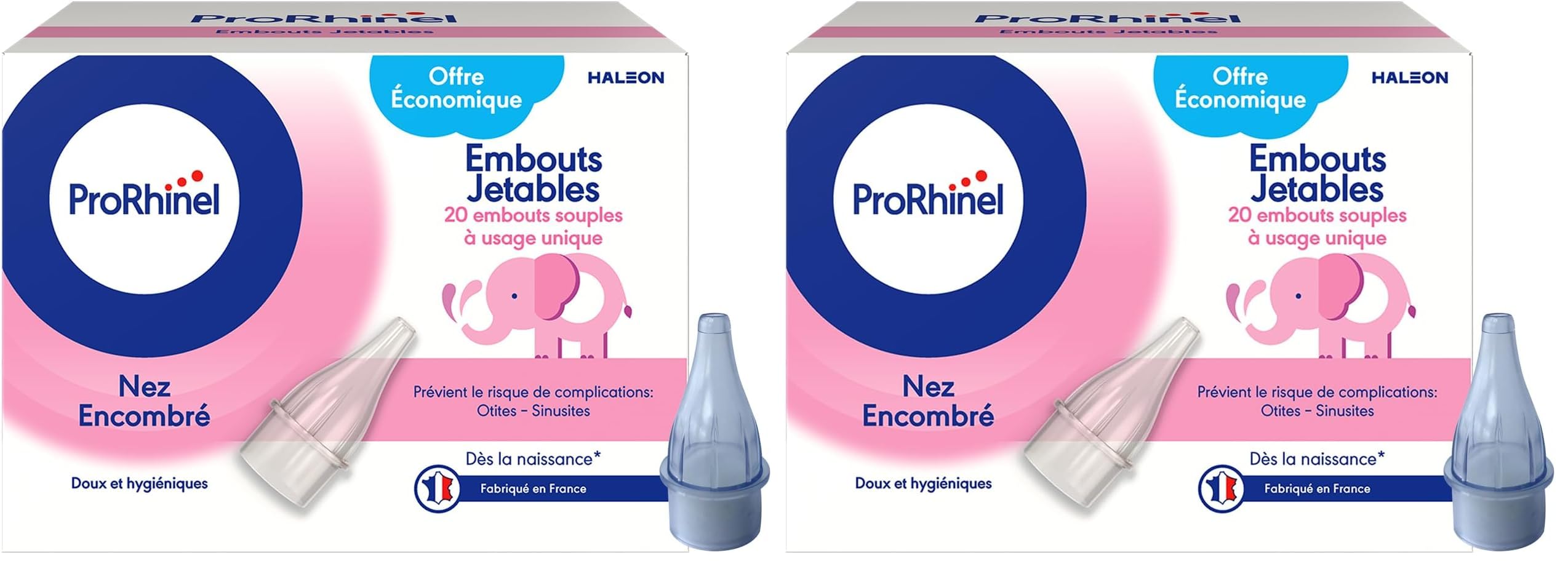 Prorhinel Gamme bébé Embouts jetables mouche-bébé 4x20 nez bouché