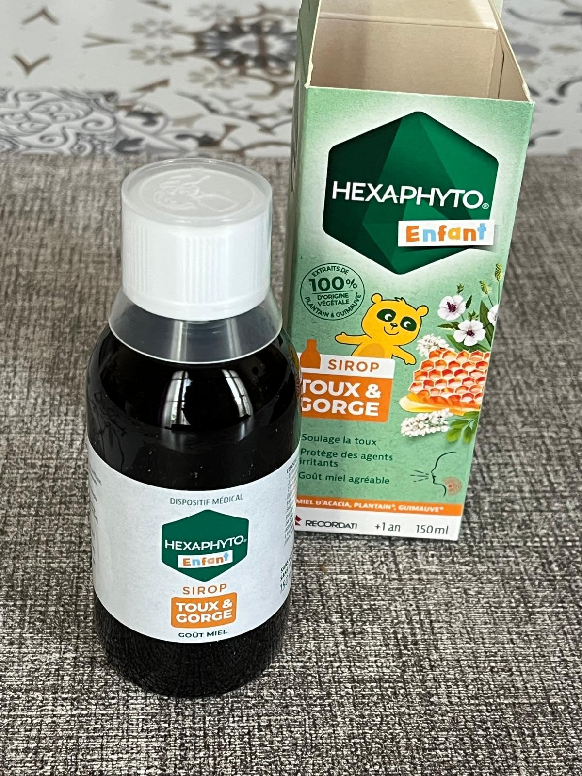Hexaphyto Sirop Hexaphyto sirop toux gorge miel 150 ml enfant