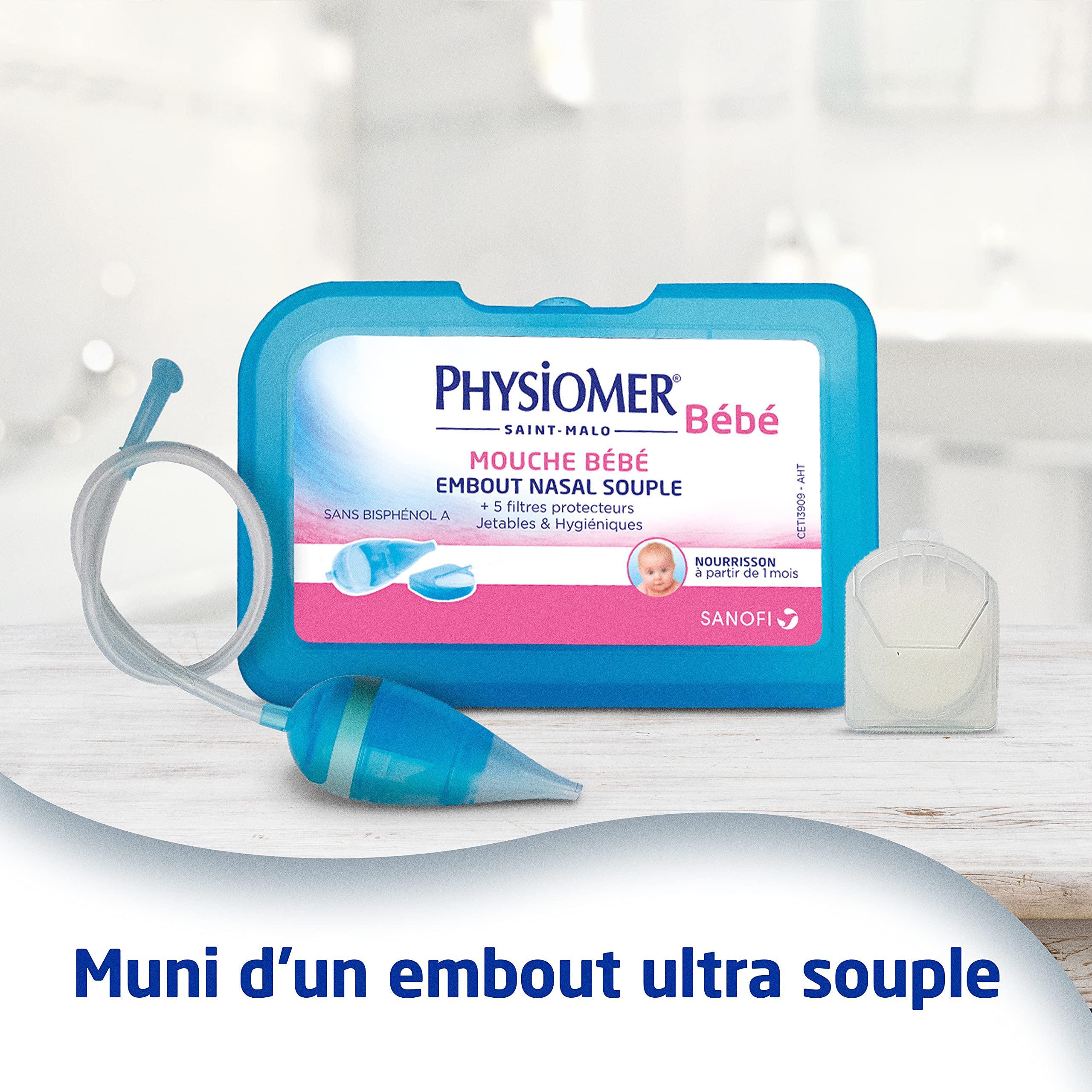 Physiomer Mouche Bébé aspirateur nasal nourrisson + 5 filtres