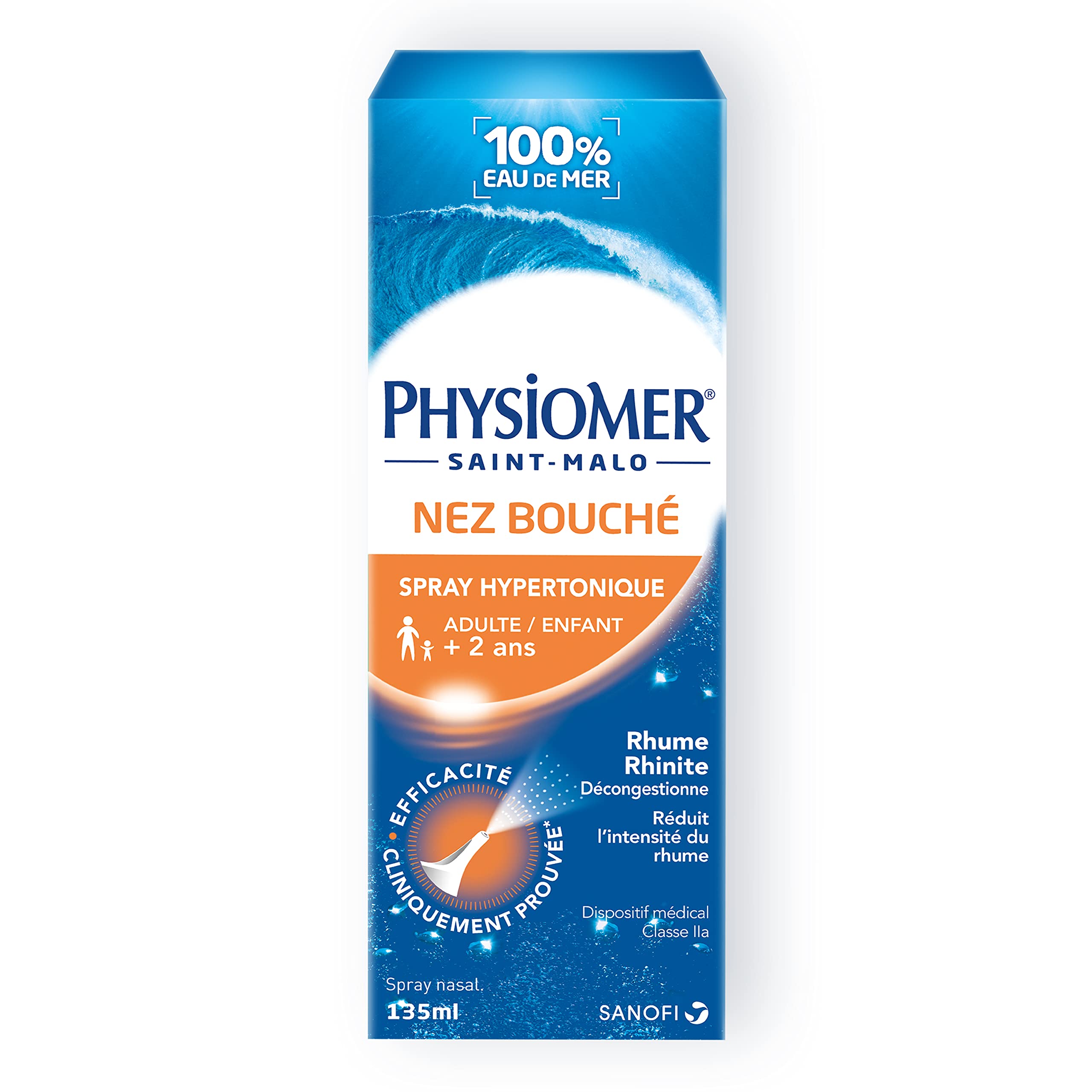 Physiomer Hypertonique spray nasal 135 ml nez bouché